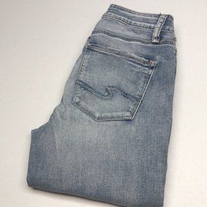 Silver Jeans Women's Skinny Jeans - Light Blue